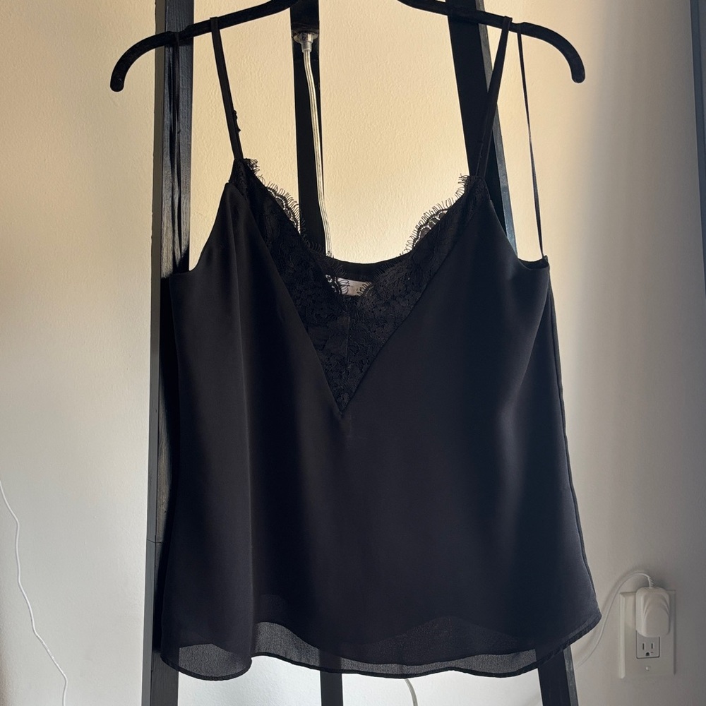 Socialite Black Lace Detail Top